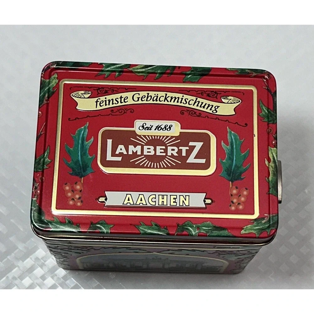 LambertZ Musical Christmas Cookie Tin‎ Only. Plays Rudolph The Red Nose Reindeer